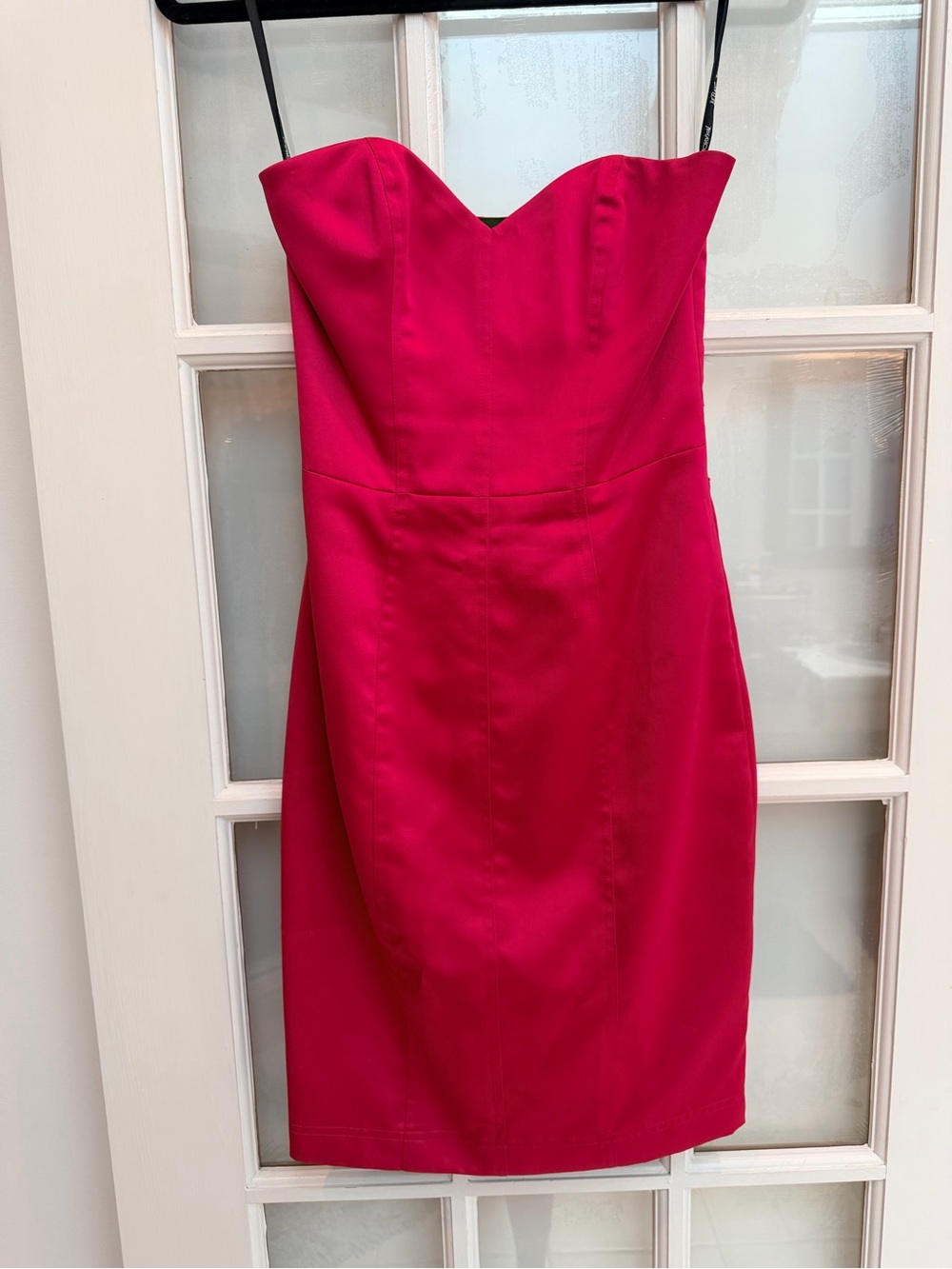Vintage Betsey Johnson Y2K Punk Strapless Hot Barbie Pink Cocktail Dress Size 0